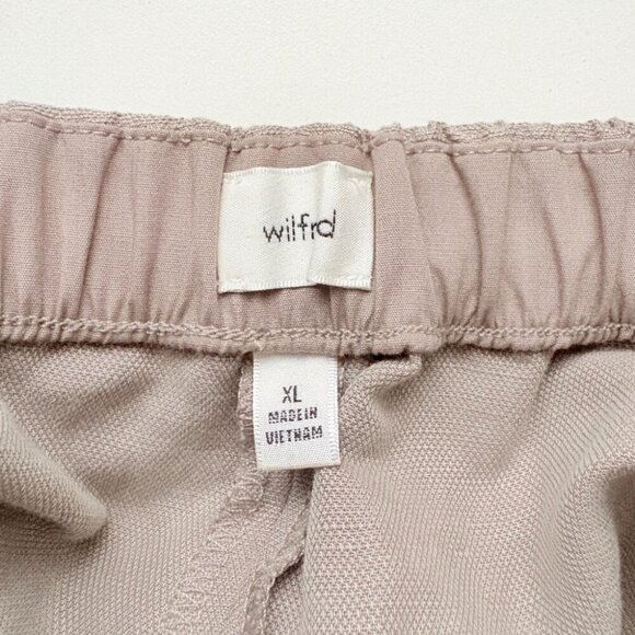 Aritzia Wilfred The Lodge Pant High Rise Relaxed Cruise Linen Taupe Cola Size XL - Picture 8 of 9